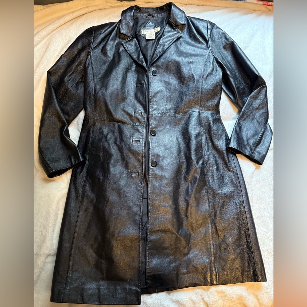 Tower Hill Black Leather Jacket